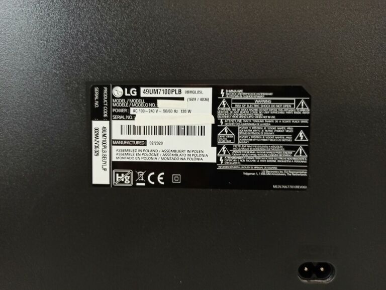 TELEWIZOR LG 49UM7100PLB SMART TV 49 CALI