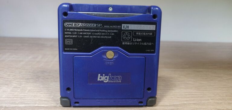 GAMEBOY ADVANCE SP FIOLETOWY +GRA+ETUI+MAIN BOARD