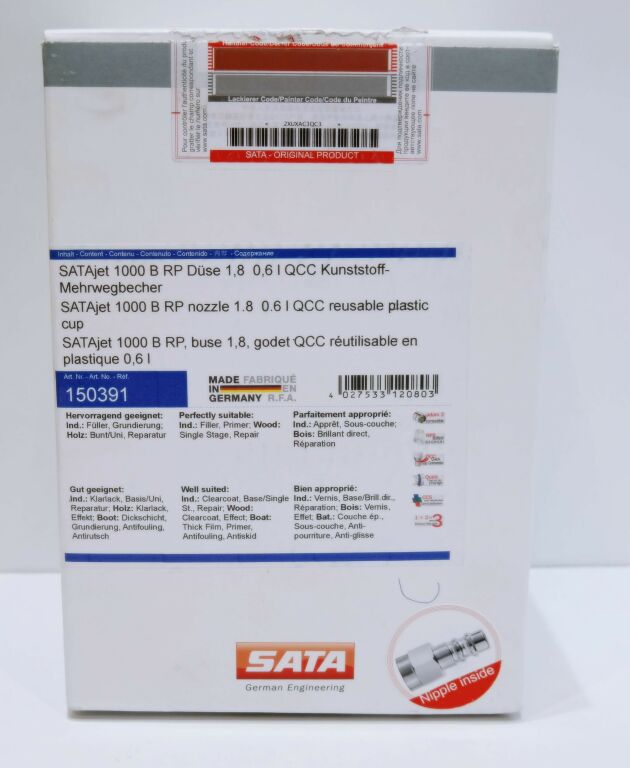 PISTOLET LAKIERNICZY SATA JET 1000 B RP 1.8