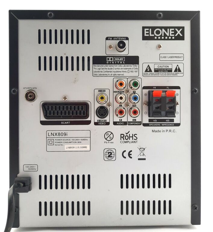 ODTWARZACZ I WIEŻA ELONEX CUBE 3 (LNX809I) +PILOT