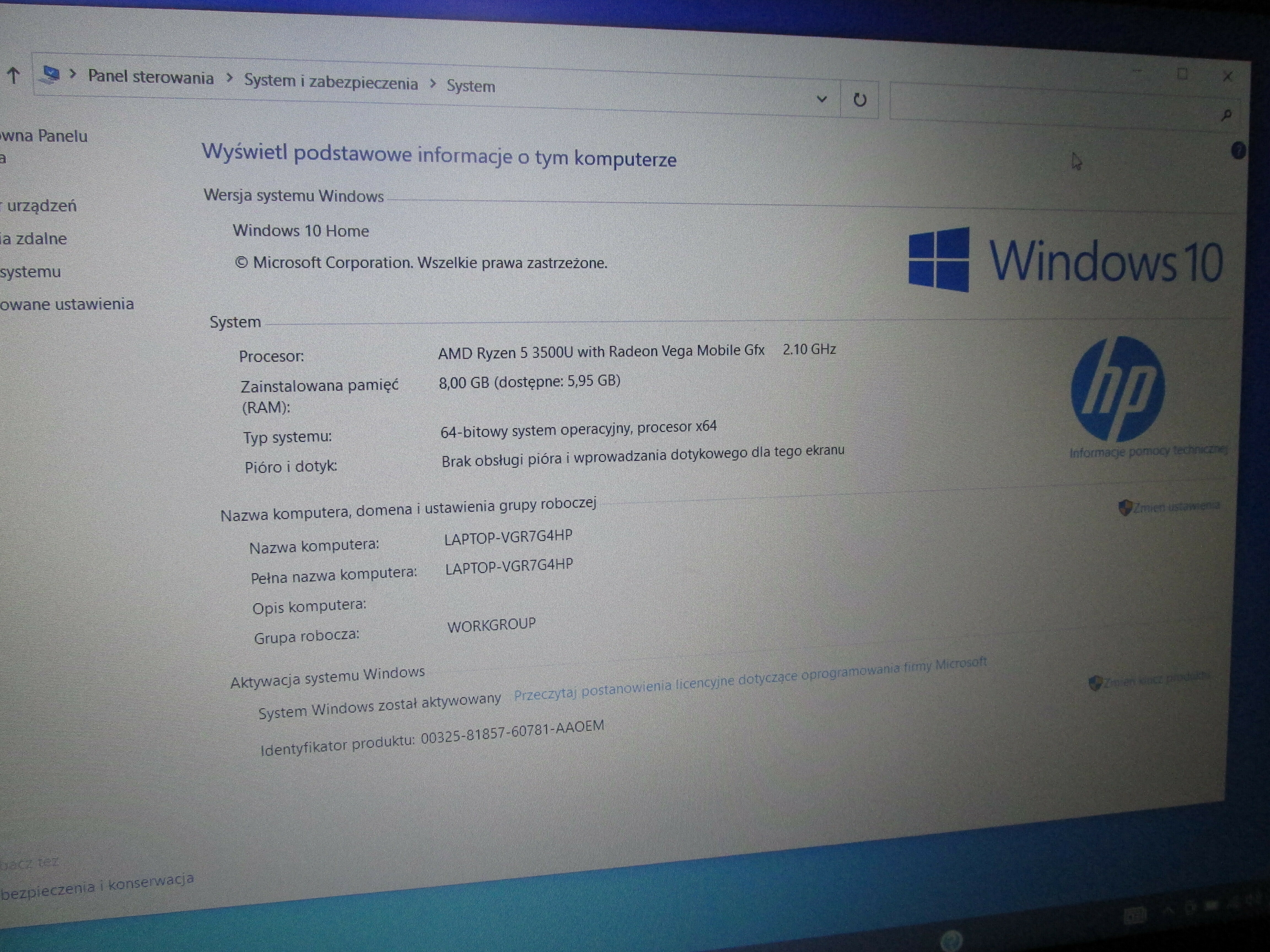 laptop-hp-15-db1068nw-8gb500gb-seria-procesora-amd-ryzen-5