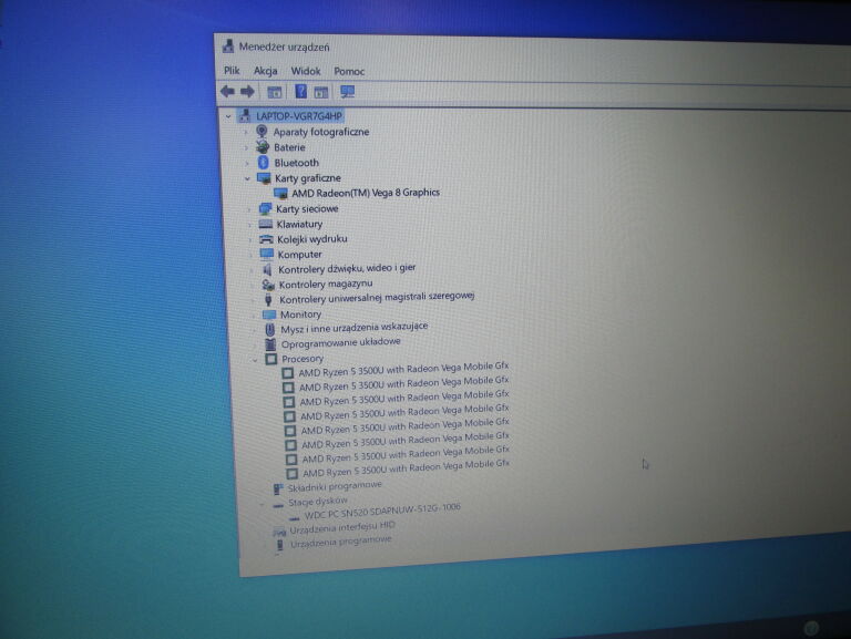 LAPTOP HP 15-DB1068NW 8GB/500GB
