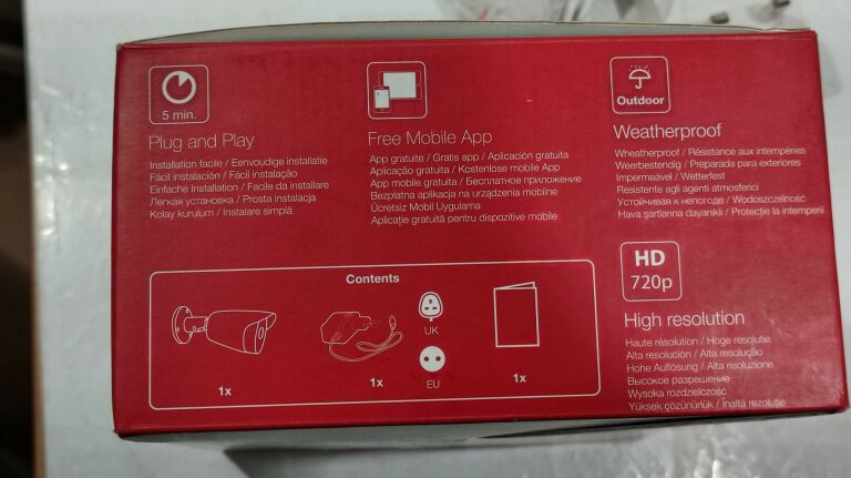 ZEWNĘTRZNA KAMERA CHACON IPCAM-FE01 WI-FI 720P