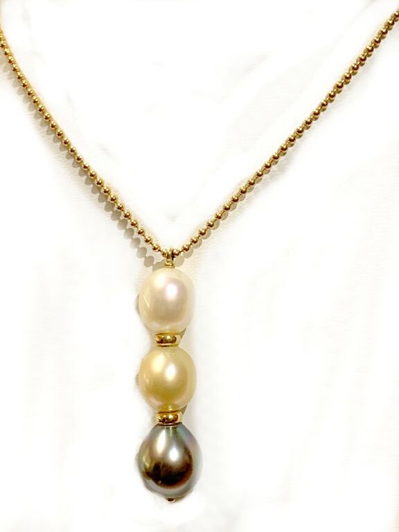 NASZYJNIK  Z  PERŁAMI 750