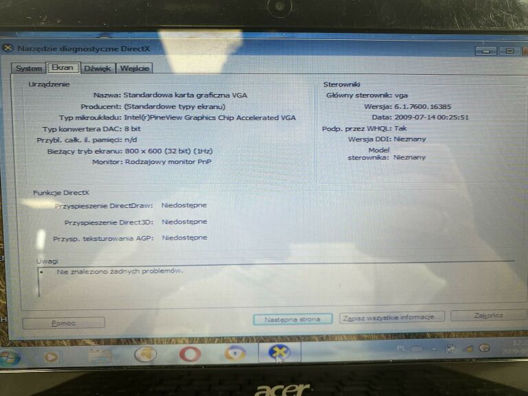 LAPTOP NETBOOK ACER ASPIRE ONE 160GB 1 GB RAM