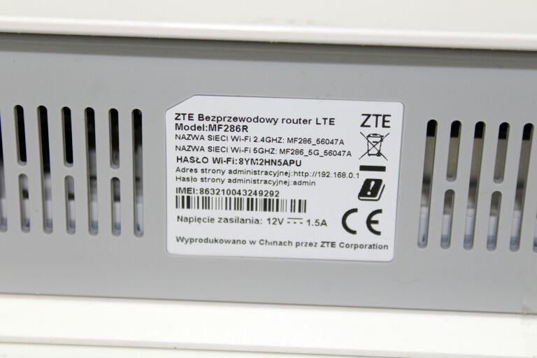 ROUTER MOBILNY ZTE MF286 4G LTE NA KARTĘ SIM CAT6