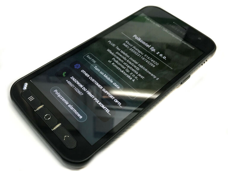 TELEFON SAMSUNG GALAXY XCOVER 4S BLOKADA KNOX