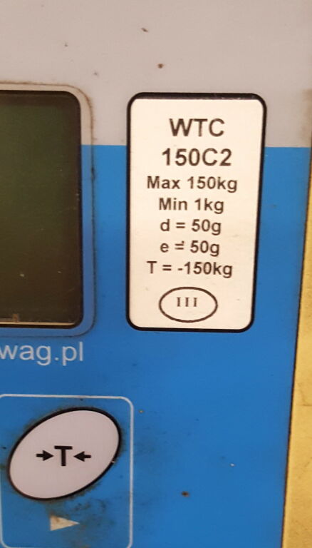 WAGA 150 KG RADWAG WTC 150 C2 / ZAS