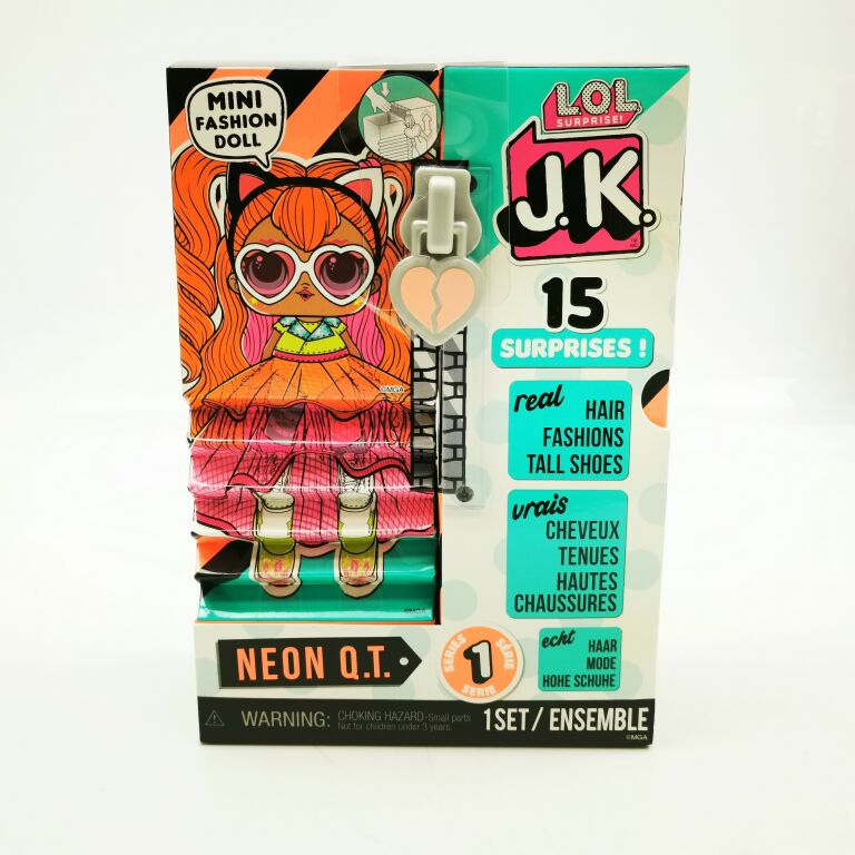 LOL SURPRISE J.K. NEON QT JUST KICKS LALKA BUTY