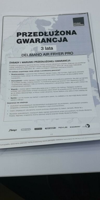 FRYTKOWNICA BEZTŁUSZCZOWA DELIMANO AIR FRYER PRO