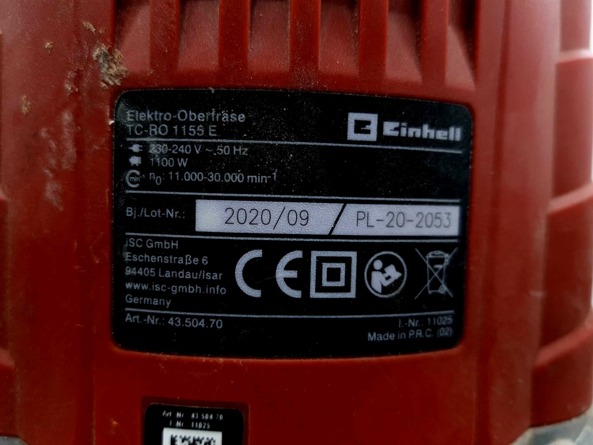 FREZARKA GÓRNOWRZECIONOWA EINHELL TC-RO 1155 E | Frezarki | Loombard.pl
