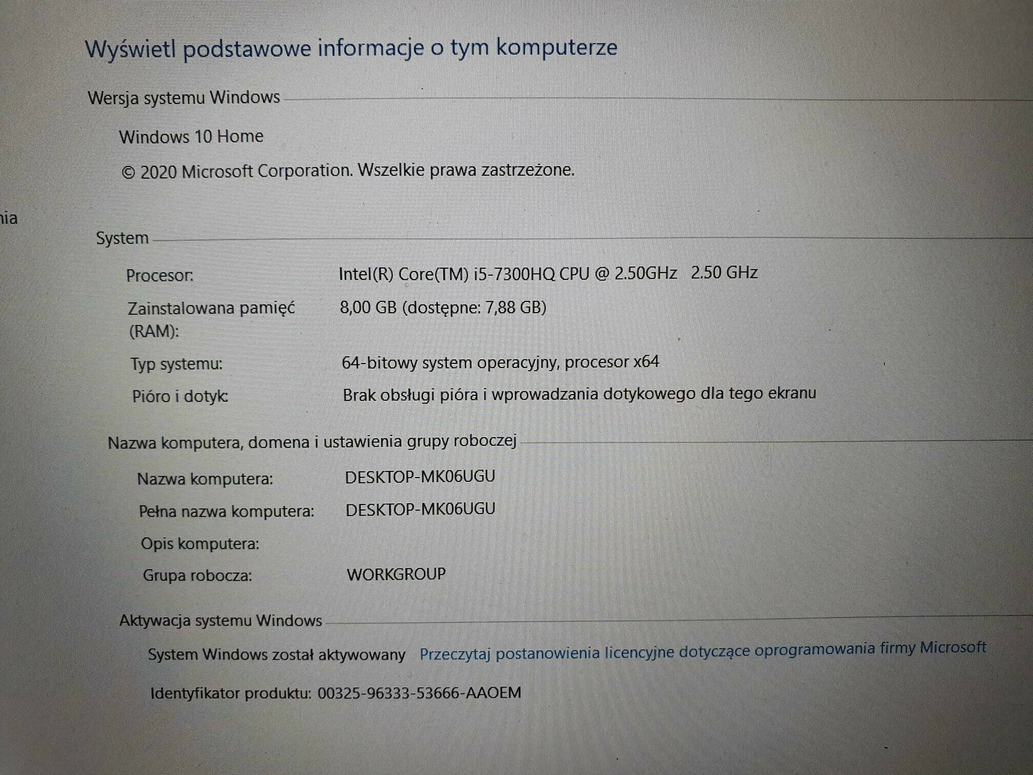 laptop-hp-omen-7265ngw-i5-7300hq8gb1000gtx1050-wielkosc-pamieci-ram-8-gb