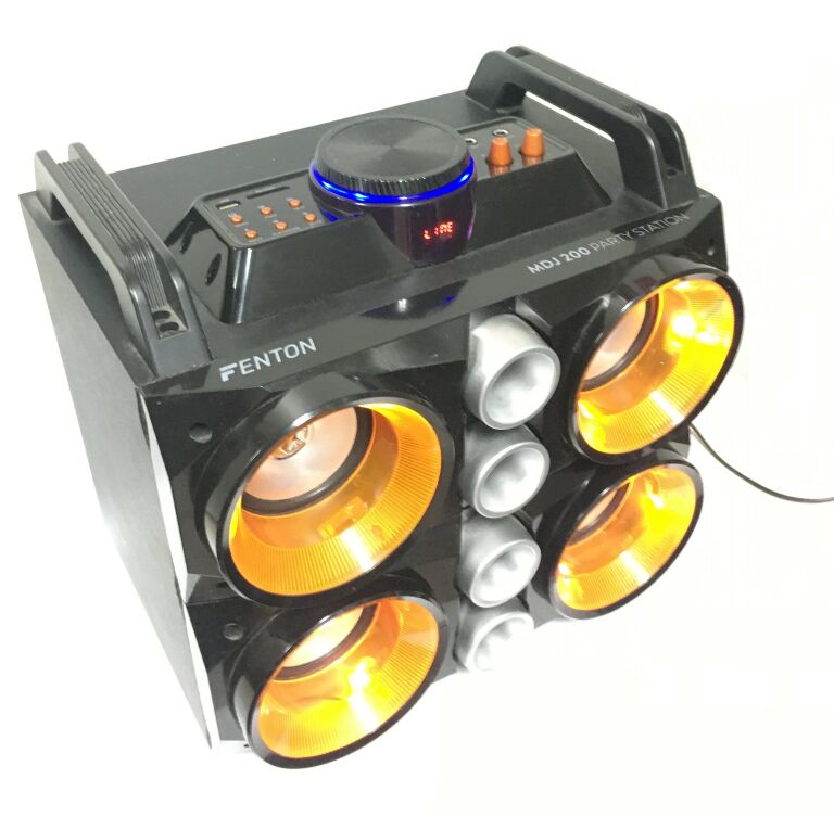 GŁOŚNIK BT DUŻY FENTON KARAOKE USB MCIROSD