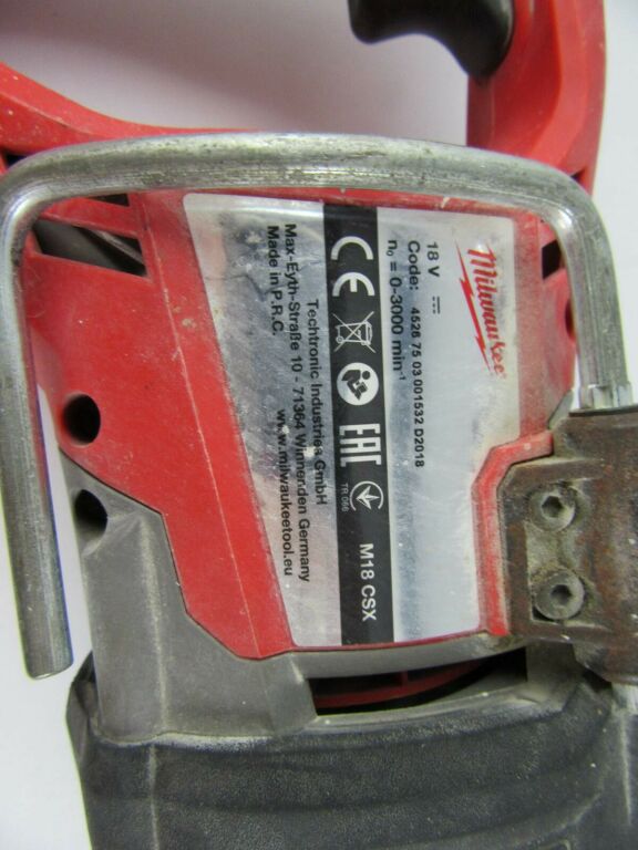 PIŁA SZABLASTA MILWAUKEE M18 CSX KOMPLET WALIZKA