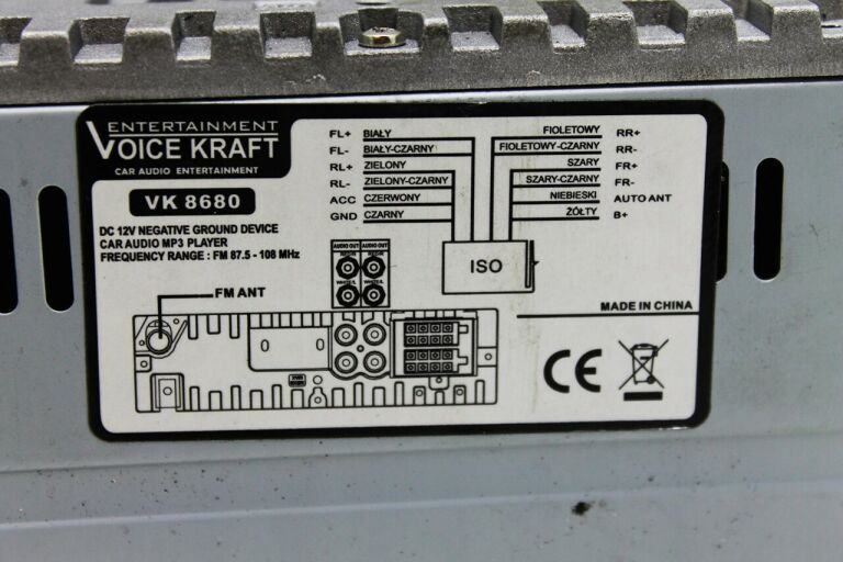 RADIO SAMOCHODOWE VOICE KRAFT VK8680