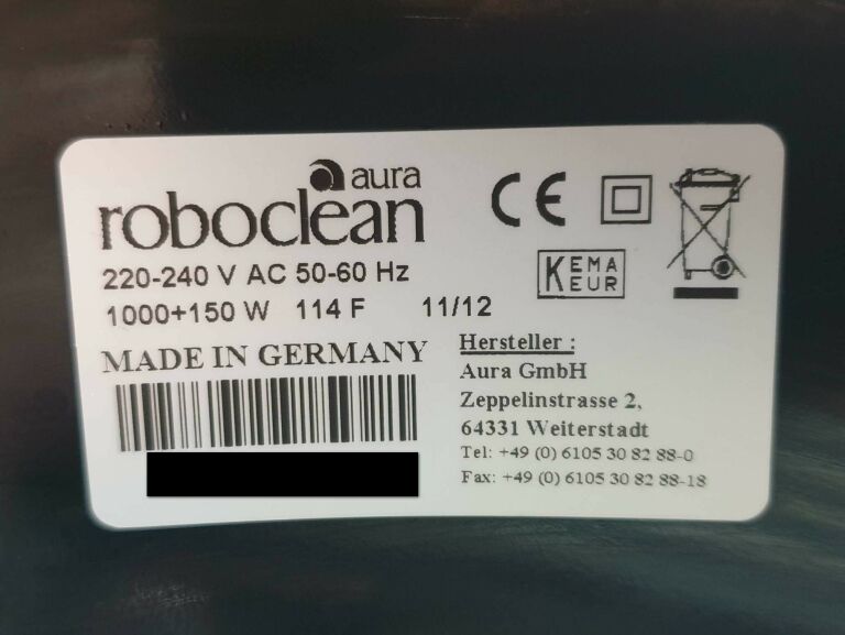 ODKURZACZ PIORĄCY ROBOCLEAN AURA 114F 1000W