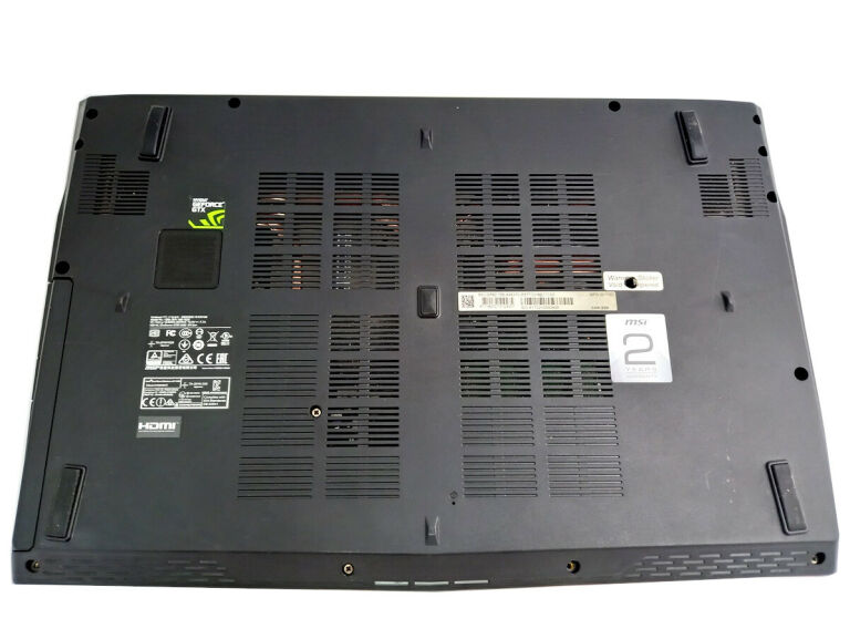 MSI GP62 PRO I7-7700HQ 10GB 750GB SSD GTX1050TI