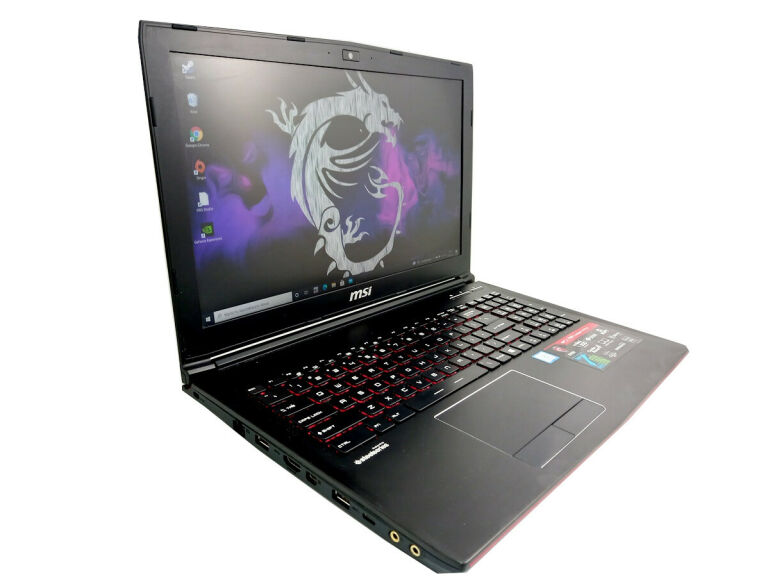 MSI GP62 PRO I7-7700HQ 10GB 750GB SSD GTX1050TI