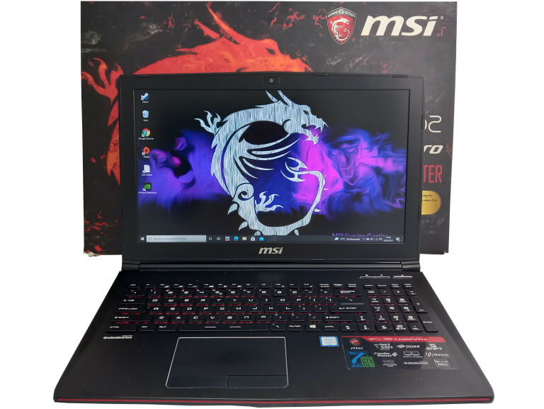 MSI GP62 PRO I7-7700HQ 10GB 750GB SSD GTX1050TI