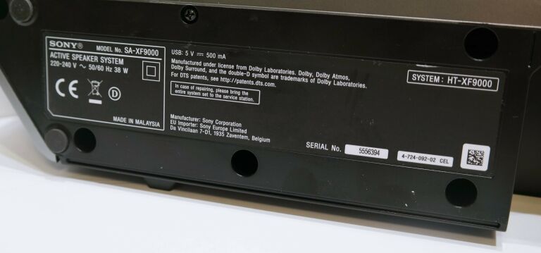 SOUNDBAR SONY HT-XF9000 2.1 300W BLUETOOTH