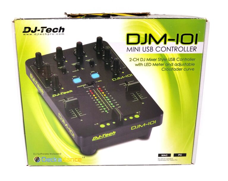 DJ TECH DJM-101 USB MIDI CONTROLLER -MIXER STYLE