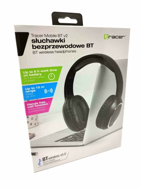 SŁUCHAWKI BEZPRZEWODOWE TRACER MOBILE BT V2 OPIS!