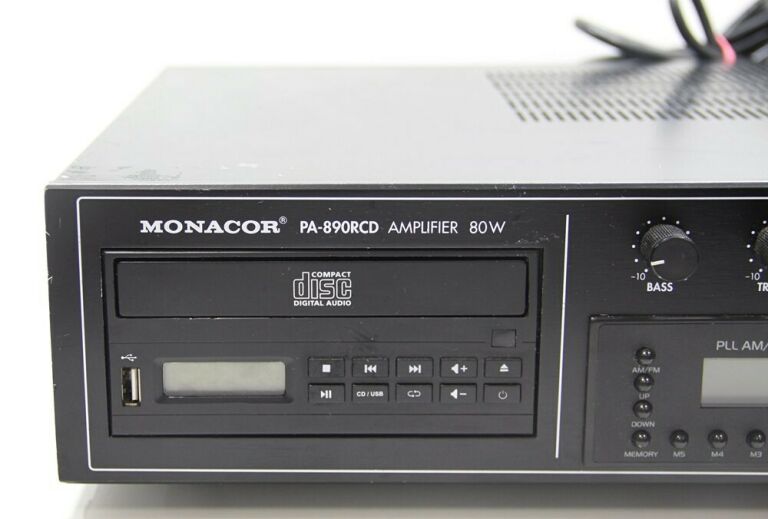 WZMACNIACZ MONACOR PA-890RCD CD MP3 TUNER MIKSER