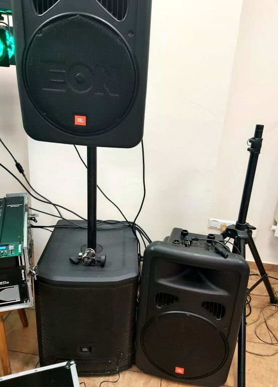 PROFESJONALNY SPRZĘT DJ JBL POTEŻNY ZESTAW