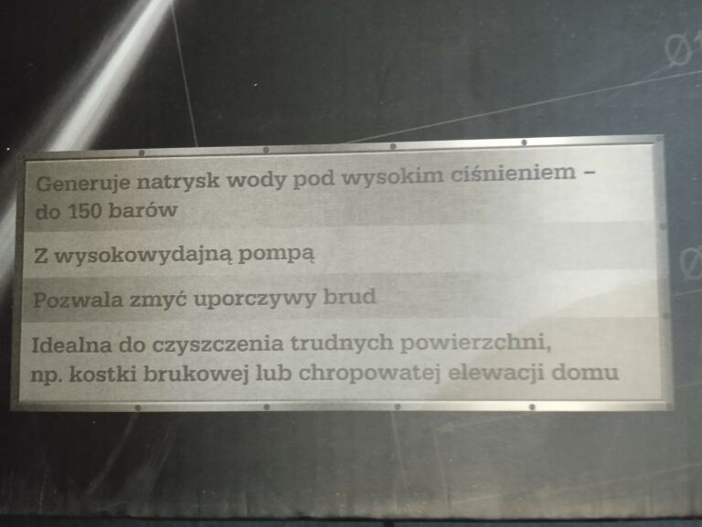 MYJKA CIŚNIENIOWA NITEO TOOLS KOMPLET