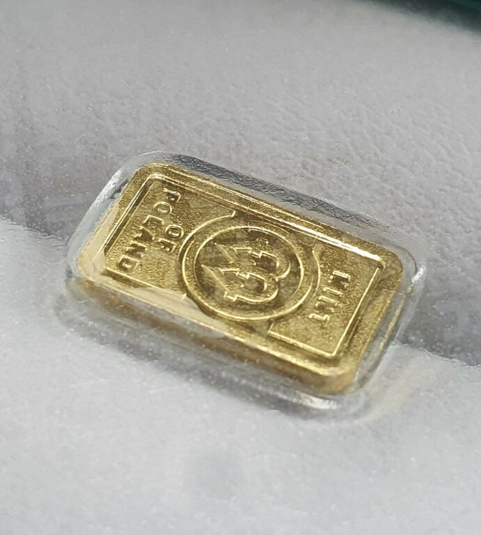 1G SZTABKA ZŁOTA MENNICA POLSKA P999,9