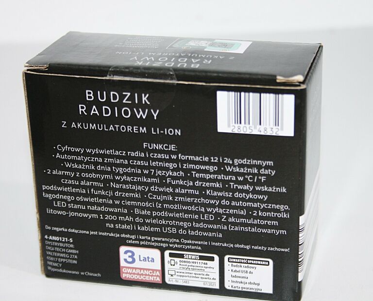 BUDZIK RADIOWY KRONTALER ZIELONY