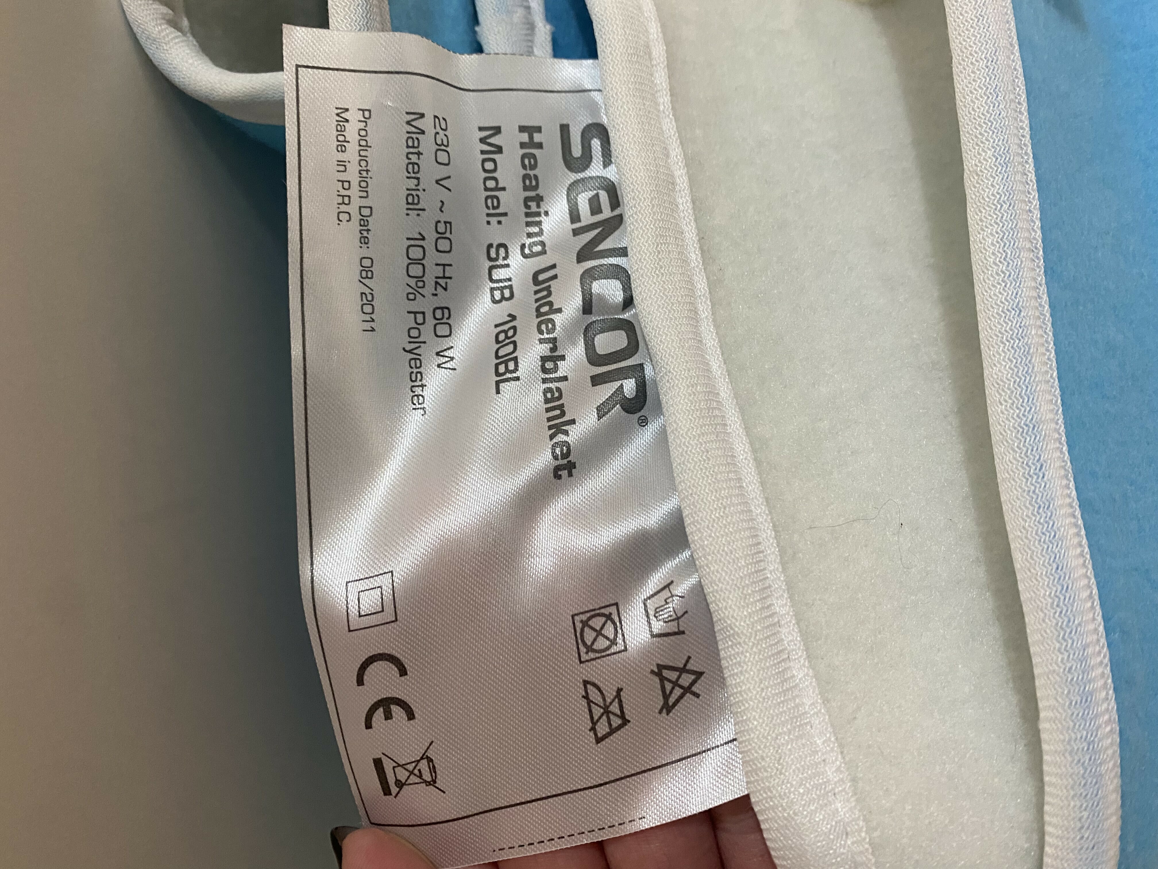 elektryczny-koc-sencor-sub-180bl-stan-uzywany