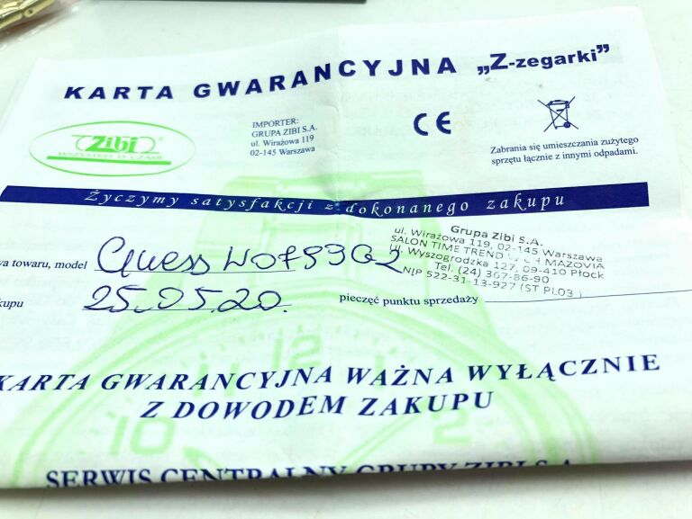 ZEGAREK GUESS W0799G2 GWARANCJA