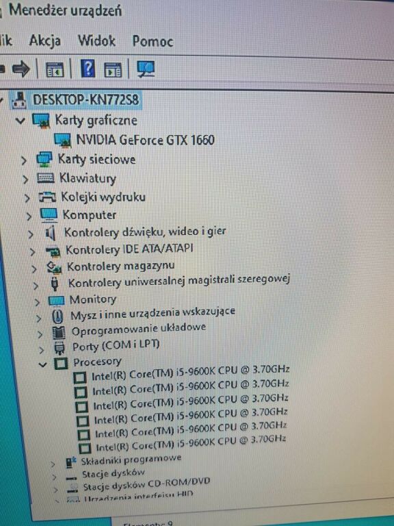 KOMPUTER GAMINGOWY I5/500GB SSD/16GB RAM/GTX 1660