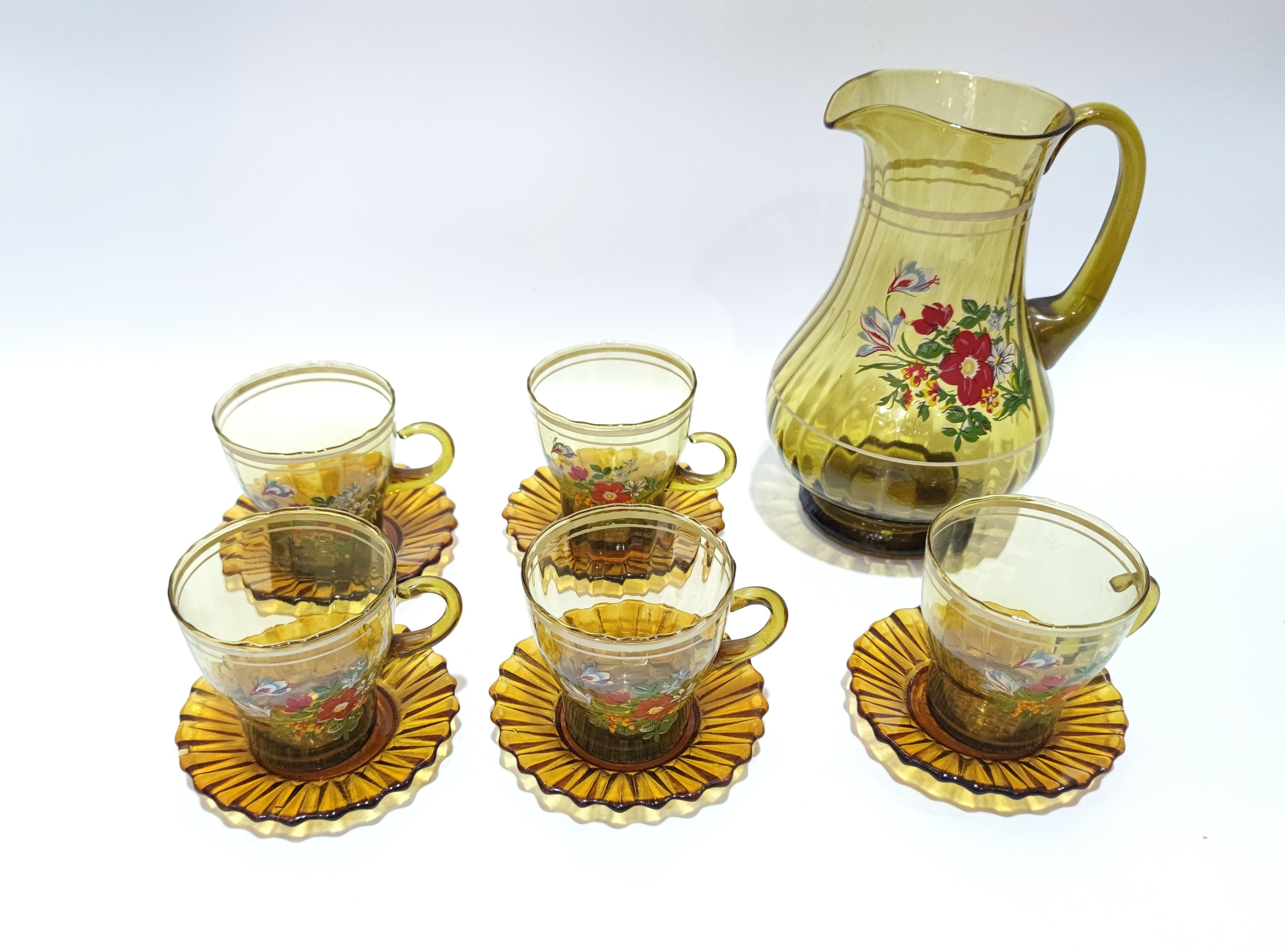 zestaw-kawowy-szklany-w-kwiaty-stan-nie-wymaga-renowacji