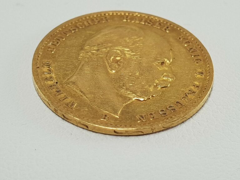 ZŁOTA MONETA 10 MAREK WILHELM 1873 3,94G 900