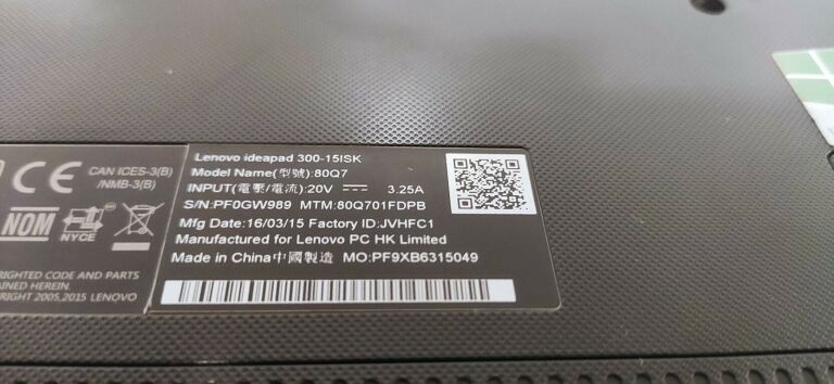 LENOVO IDEAPAD 300-15ISK I5-6200U/6/1T/R5M330/W10