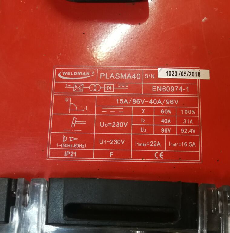 WELDMAN PRZECINARKA PLAZMOWA PLASMA 40