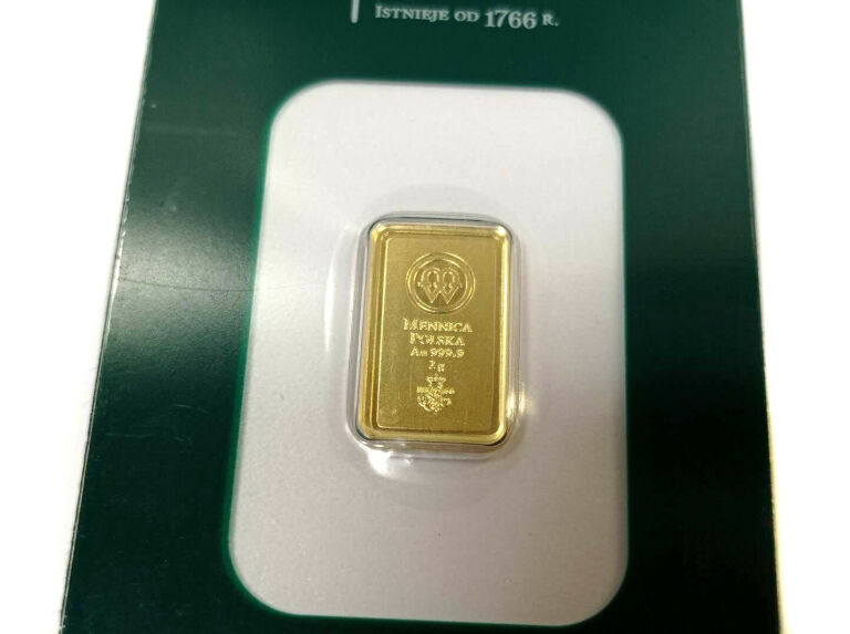 SZTABKA 2G MENNICA POLSKA PR999,9 CERTICARD