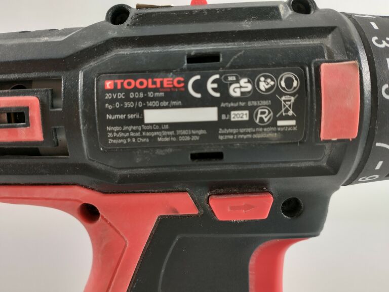WIERTARKO-WKRĘTARKA TOOLTEC 20V 1.5AH
