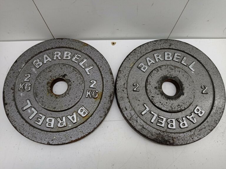 OBCIĄŻENIE ŻELIWNE BARBELL 2X2 KG