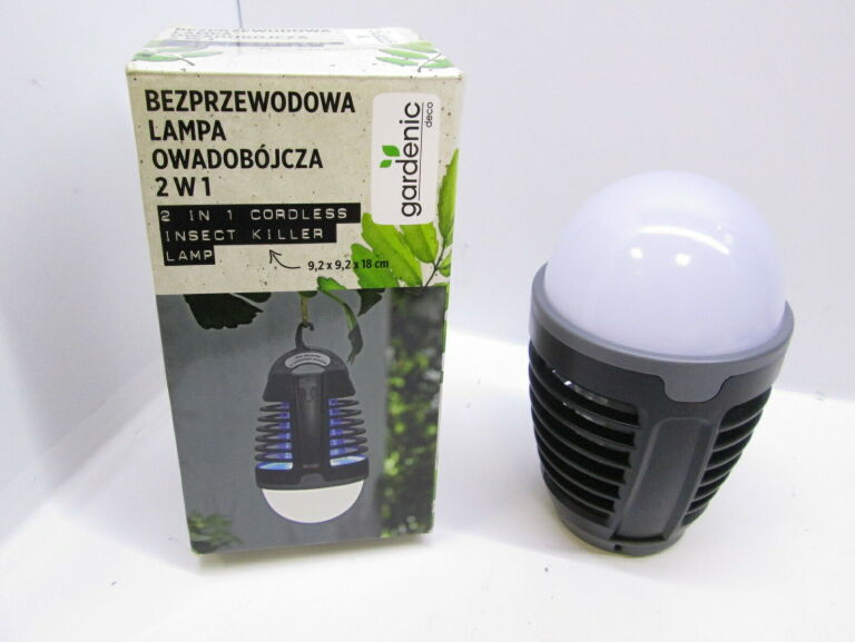 BEZPRZEWODOWA LAMPA OWADOBÓJCZA GARDENIC 2W1