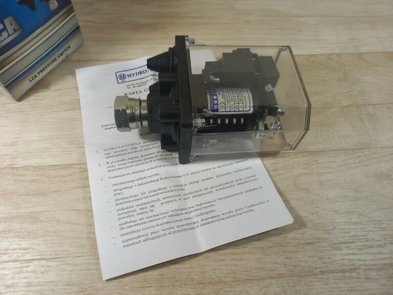ŁĄCZNIK CIŚNIENIOWY TYPU LCA HYDRO VACUUM