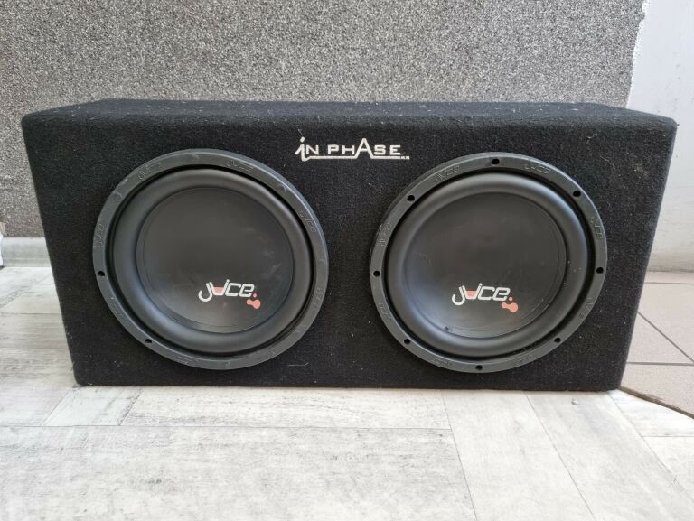 SUBWOOFER 2 KANAŁOWY 2000W, GŁOŚNIKI JUICE