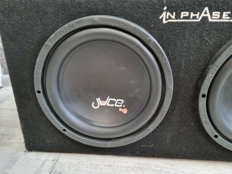 SUBWOOFER 2 KANAŁOWY 2000W, GŁOŚNIKI JUICE