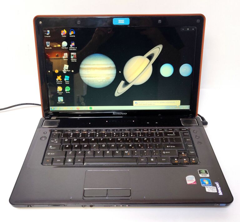 LAPTOP LENOVO IDEAPAD Y550 ANGIELSKIE MENU