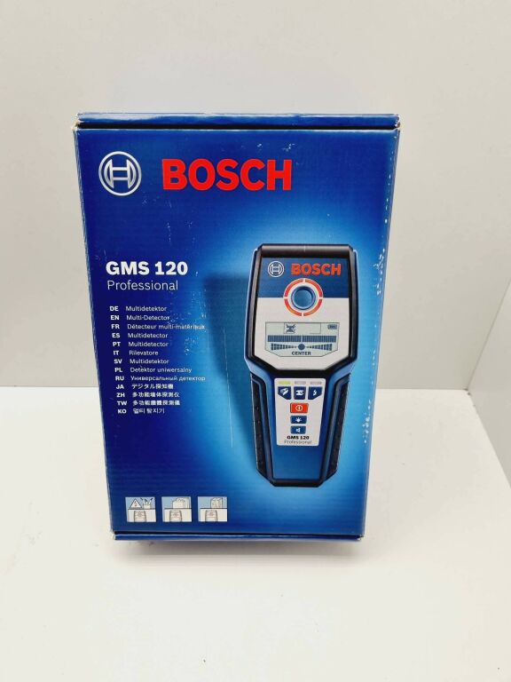 BOSCH GMS 120 DETEKTOR WYKRYWACZ METALI PRZEWODÓW