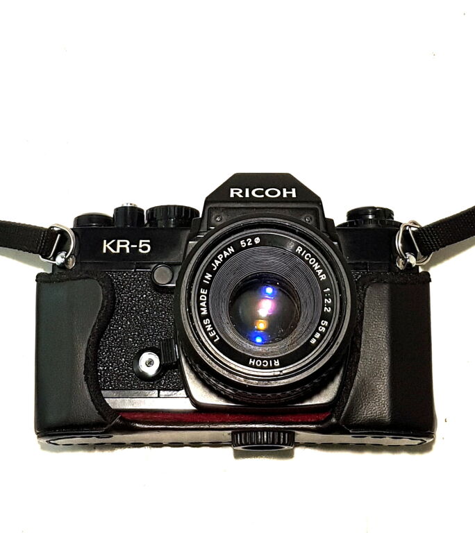 APARAT RICOH KR-5+OBIEKTYW RICONAR 55CM