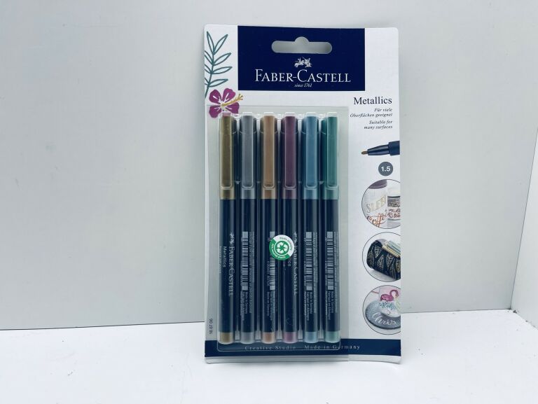 PISAK METALICZNY FABER CASTELL METALLICS 6 SZTUK