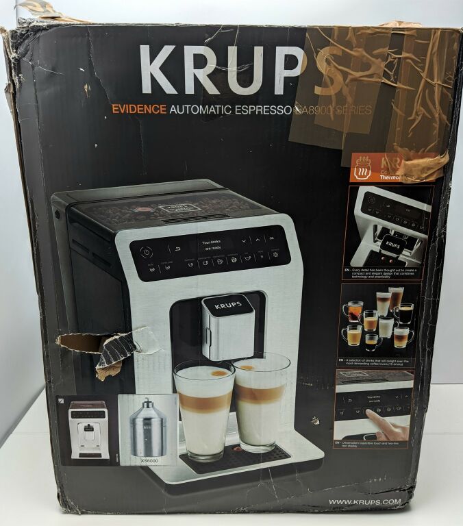 EKSPRESS DO KAWY KRUPS EVIDENCE EA8901 KOMPLET